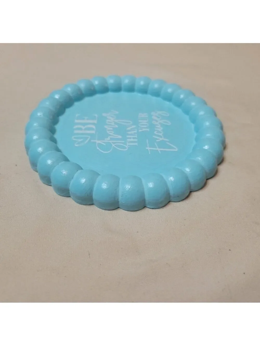 Handcrafted Handpainted Ceramic Resin Trinket Dish